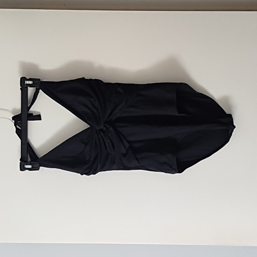 Melissa Odabash Black Halter Neck Ruched Bust Swim Suit 8
